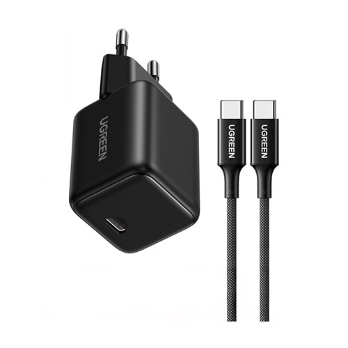 Ugreen 30W GaN USB-C Hızlı Şarj Cihazı + 60W Kablo | Evkur
