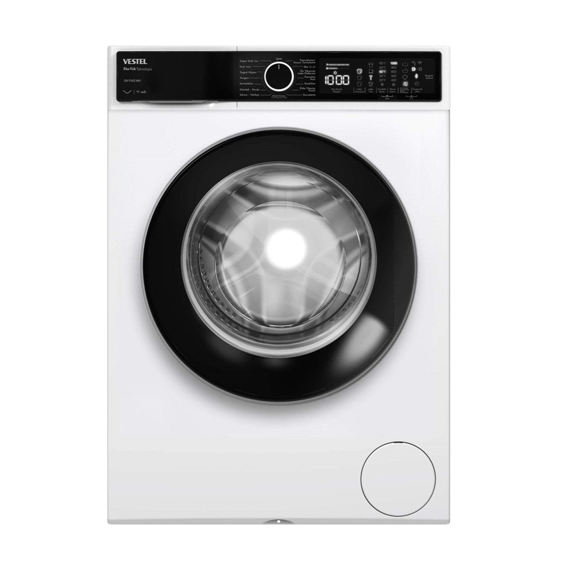Vestel CMI 97402 A Sınıfı 9 kg 1000 Devir Çamaşır Makinesi Beyaz