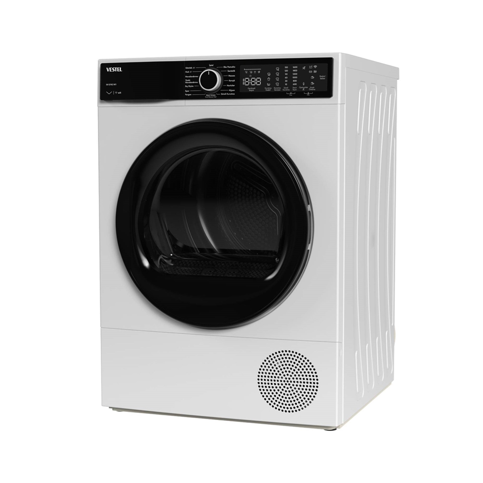 Vestel KM 107402 10 kg Wi-Fi Çamaşır Kurutma Makinesi Beyaz