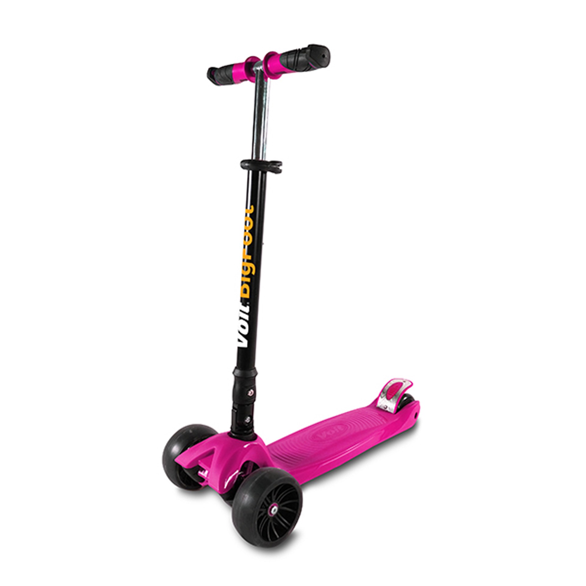 Voit 218C Işıklı Geniş 3 Teker Fuşya Scooter