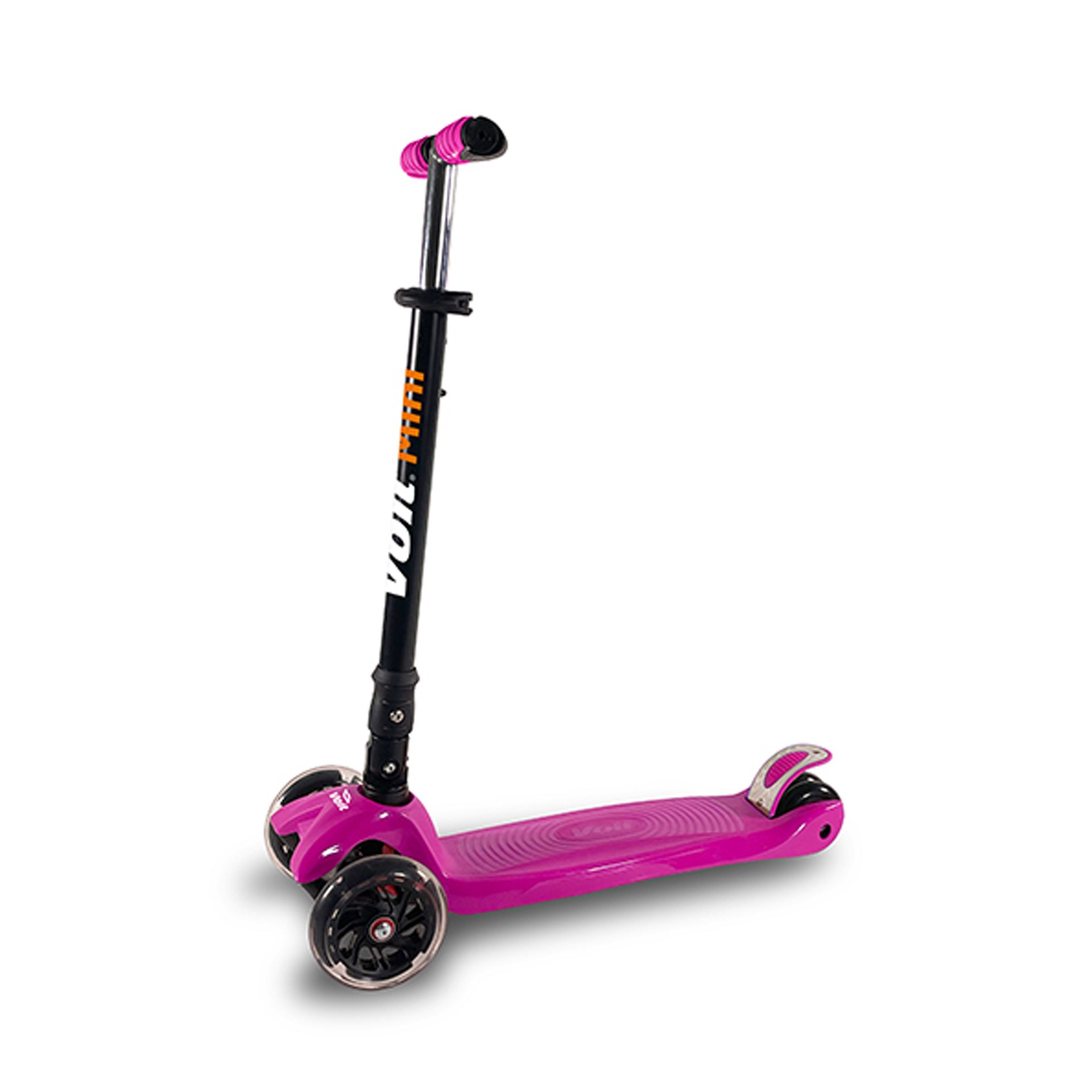 Voit 218C Işıklı Geniş 3 Teker Fuşya Scooter