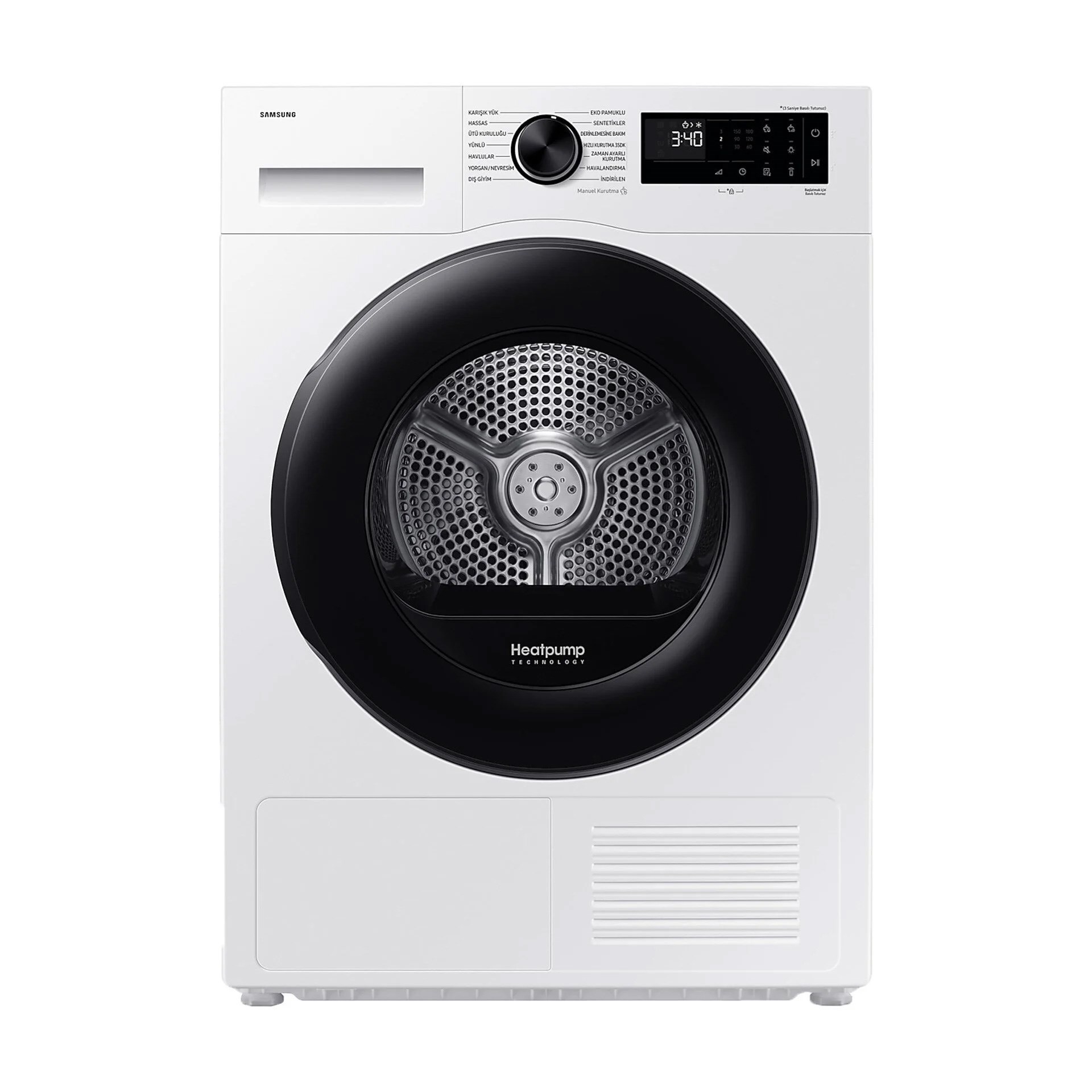 Samsung DV90DG52A0AEAH C Sınıfı 9 Kg Wifi Çamaşır Kurutma Makinesi Beyaz