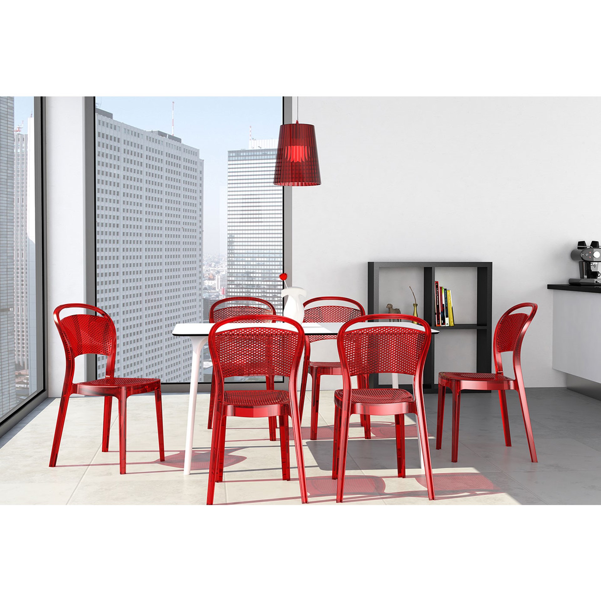 Siesta Bee Sandalye Kırmızı Transparan Özellikleri ve Fiyatı.